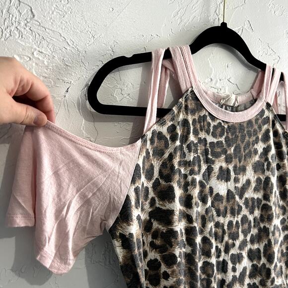 BiBi cheetah print cut out t shirt size medium - Picture 2 of 5